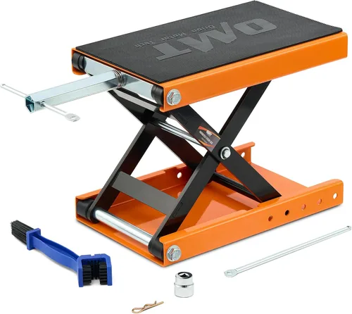 Miniatura 9 de Orion Motor Tech elevador de tijera de 1000 lb con llave tubular, ideal para reparación de motocicletas, plataforma amplia de 13-3/4" x 9-4/5", Azul