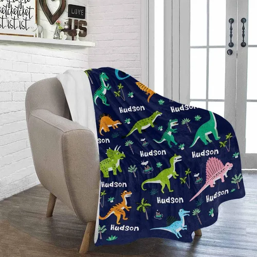 Miniatura 75 de Artsadd Manta de bebé personalizada para niños y niñas con nombre, manta personalizada con nombre de bebé con patrón de unicornio, manta