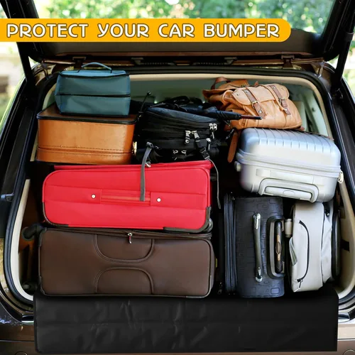 Miniatura 4 de Tinideya - Protector de parachoques trasero grande para autos, 36 x 25 pulgadas, protector de parachoques plegable, manta protectora para perros