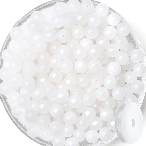 Miniatura 26 de QINJIEJIE 105 piezas de cuentas de piedra de 7 chakras de 8 mm, cuentas naturales redondas sueltas de gemas para pulseras, cuentas de cristal