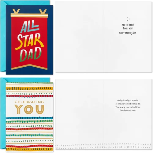 Miniatura 3 de Hallmark Surtido de tarjetas del día del padre (24 tarjetas con sobres, 6 diseños)
