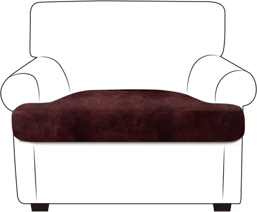 Miniatura 53 de ANARACHON Fundas de cojín de sofá con aspecto de cuero, juego de fundas de asiento de sofá, protector de muebles para sillón seccional, sofá biplaza