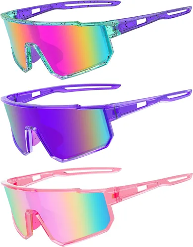Miniatura 21 de Lentes de sol polarizados de béisbol para niños, TR90, marco ligero, para niños y niñas de 6 a 14 años, softbol y ciclismo