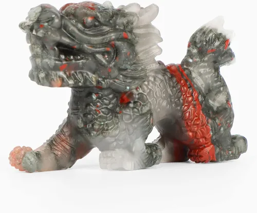 Miniatura 11 de SMQ Estatua de calavera de cabeza de dragón de cristal de 2 pulgadas, tallada a mano, piedra de sangre de África, piedras preciosas realistas