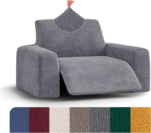 Miniatura 29 de PAULATO BY GA.I.CO. Funda reclinable – Funda de ajuste suave – Protector elástico de muebles reclinables de 1 pieza – Tela de terciopelo lavable a