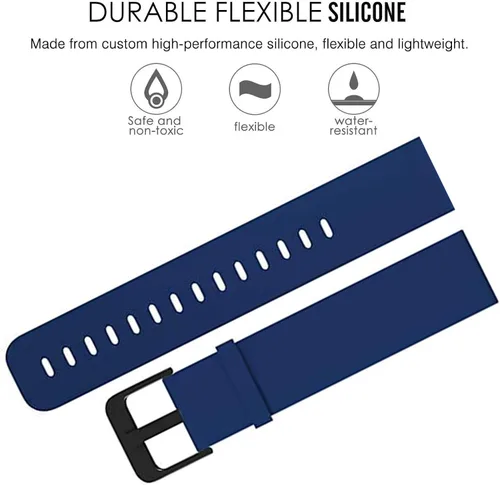 Miniatura 2 de YOUkei Correas de reloj inteligente compatibles con MuGo P36A, correas de repuesto ajustables de silicona de liberación rápida para MuGo P36A