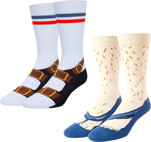 HAPPYPOP Calcetines con bandera estadounidense para hombre, doctor, matemáticas, optometría, golf, regalos para enfermera, graduación, póquer,