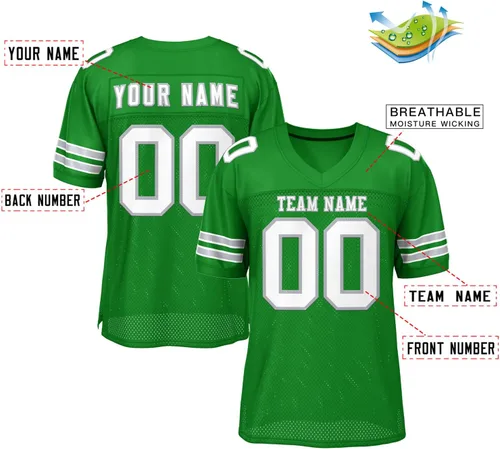 Miniatura 2 de Camiseta de fútbol de costura personalizada para hombresmujeresjóvenes, número de nombre del equipo cosido personalizado, tamaño grande