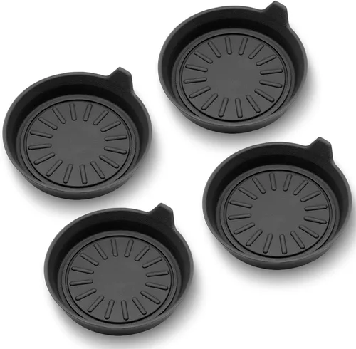 Seven Sparta Posavasos de automóvil para portavasos, posavasos universales de silicona para vehículos, juego de 4 unidades, 3-1/8 pulgadas de Negro