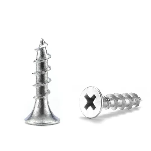Tornillos para paneles de yeso #8 x 3/4", 100 tornillos de madera autorroscantes rápidos de acero al carbono, cabeza plana SG TZH