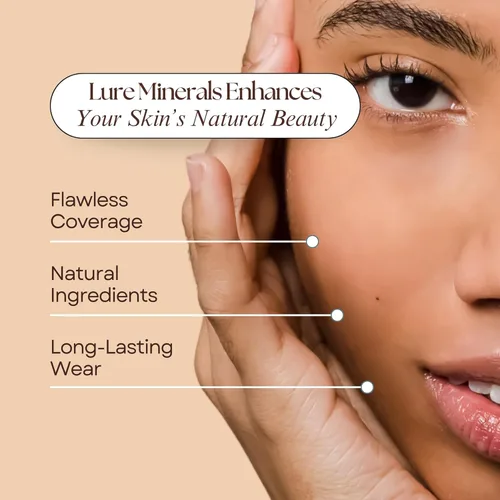 Miniatura 2 de ASC Lure Base de Maquillaje Mineral Polvo Suelto 8g (0.28 oz) Frasco con Tamiz - Libre de Ingredientes Nocivos (Comparar con Bare Minerals