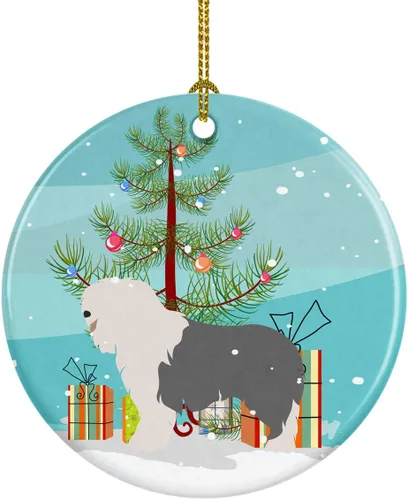 Miniatura 8 de Caroline's Treasures American Toy Fox Terrier - Adorno de cerámica de Navidad para colgar en el árbol de Navidad, decoración para el hogar, Navidad