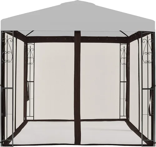 APEX GARDEN - Mosquitera de repuesto universal para cenador de 8' x 8' (Solo red antimosquitos - Marrón)
