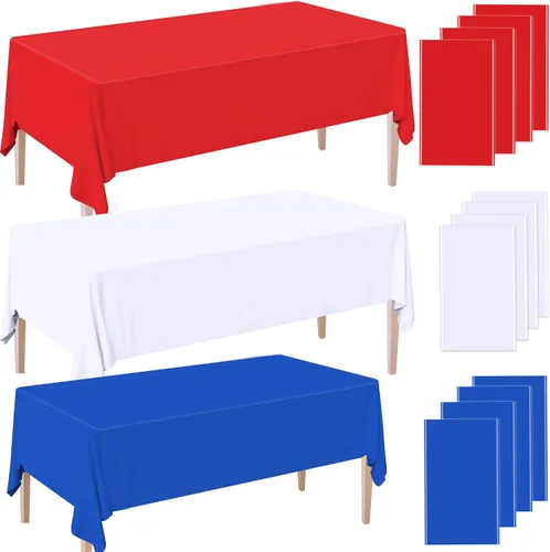 Miniatura 20 de 2 manteles de bienvenida de regreso a clases, 54 x 108 pulgadas, desechables, de plástico, impermeable, decoración para fiesta del primer día