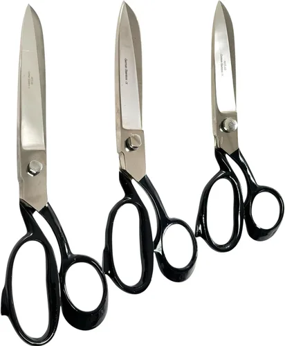 Miniatura 2 de Juego de 3 tijeras de sastre alemanas de alta calidad (6", 8", 10") – Tijeras de corte de tela resistentes para costura, costura y tapicería