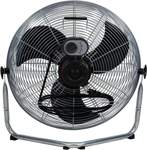 Miniatura 4 de Soplador azul de 20 pulgadas de alta velocidad 4600 CFM, 3 velocidades, inclinación ajustable, ventilador de piso industrial