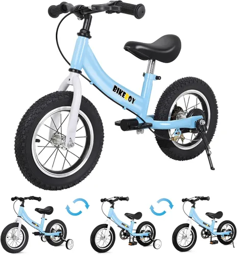 Miniatura 9 de Balance Bike 2 in 1,The Dual Use of a Kids Balance Bike and Toddler Bike, for 2 3 4 5 6 7 Years Old -12 14 16 Inches with Training Theory, Brake