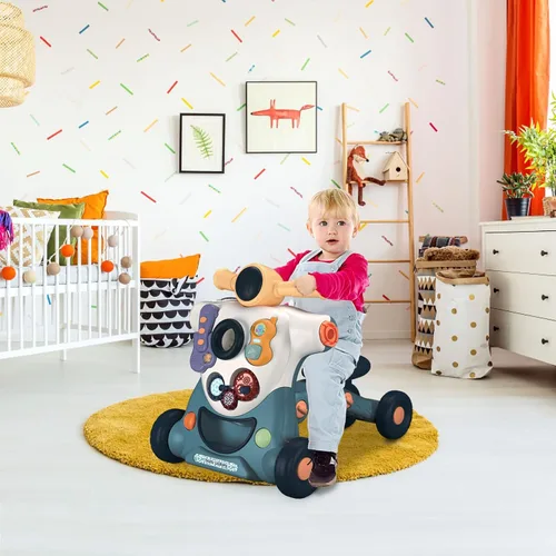 Miniatura 7 de Andador de aprendizaje para bebés sentado a pie, 3 en 1 para niños y niñas, andadores educativos para bebés con centro de actividades