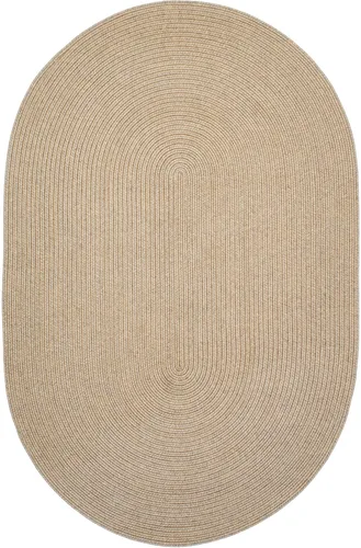 Miniatura 76 de Alfombra ovalada trenzada gris humo de 20 x 30 pulgadas, lavable para interiores y exteriores, decoración campestre para cocinas y entradas