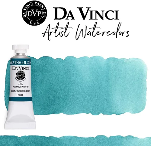 Miniatura 330 de DA VINCI PAINTS Pintura Acuarela Profesional para Artistas, Alizarin Crimson (Quinacridone), 37ml Índigo