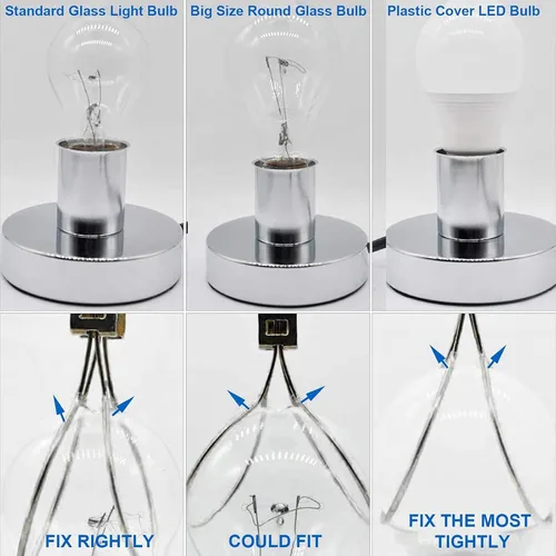 Miniatura 9 de WEAVERBIRD Lamp Shade Holder, Clip on Lampshade Adapter, Lamp Shade Light Bulb Clip Adapter, Spring Clip for Light Bulbs, Antique Brass