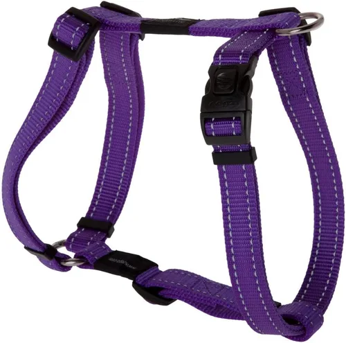Miniatura 6 de Arnés reflectante ajustable para perros grandes; collar y correa a juego disponibles, rojo