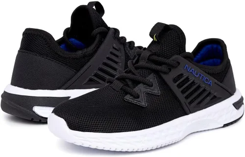 Miniatura 6 de Nautica Zapatos deportivos con cordones para niños, cómodos zapatos para correr para niños y niñas, niños pequeños y grandes