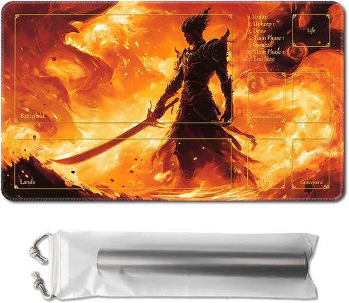 Miniatura 8 de MTG - Tapete de juego de 24 x 14 pulgadas, con parte trasera antideslizante, ideal para entusiastas de los juegos de cartas, tapete de juego TCG