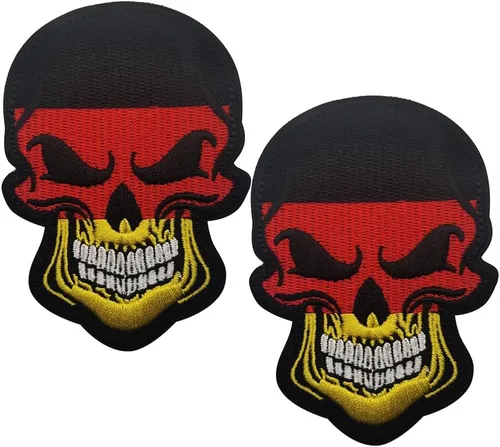 Miniatura 10 de 2 parches de bandera de AliPlus de España, parches de calavera bordados, tácticos, militares, moral, parche con gancho y bucle