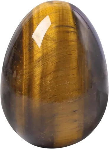Huevo de piedra pulida para el día de Pascua, palma/bolsillo/preocupación Enegry de cristal curativo Fengshui, piedra de ojo de tigre de 1.8 x 1.3
