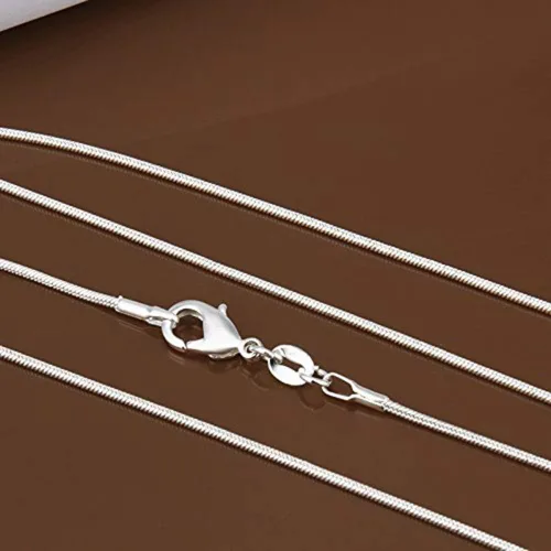 Miniatura 5 de Fashion - Cadena de plata de ley 925 (0.039 in, cadena de serpiente)
