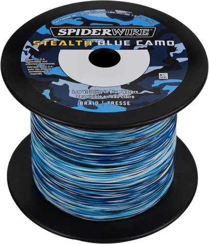 Miniatura 8 de Spiderwire Stealth Braid 3000 Yardas Camuflado azul