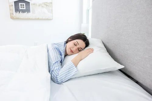 Miniatura 3 de 100% algodón, a prueba de plumas, protector de almohada, reduce los golpes con fundas hipoalergénicas, transpirables, lavables a máquina