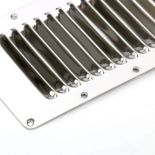Miniatura 8 de Amarine Made Ventilación marina rectangular con listones de acero inoxidable para yates y barcos - 07720S - 5" X 9" (4)