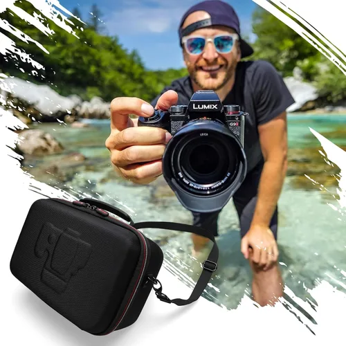 Miniatura 6 de Funda rígida para cámara Canon EOS Rebel R100/T7/R50/R6 MarkII/R50 V/R8/R10 y Nikon RED Z/ Z50 II/Z6 III/Z5 II sin espejo, para cámaras Canon Negro