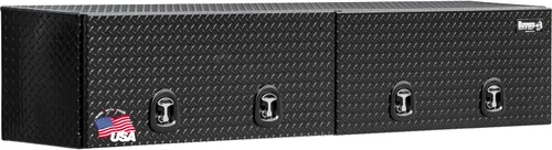Miniatura 14 de Buyers Products 1721363 Topsider - Caja de herramientas para camión, 18 x 16 x 72 pulgadas, aluminio con banda de rodadura de diamante negro
