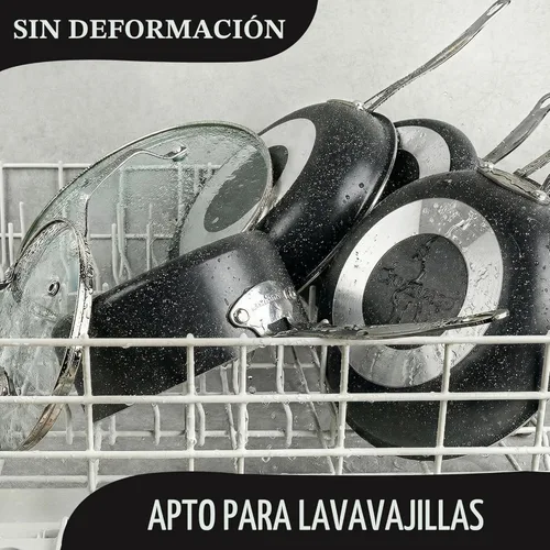 Miniatura 8 de Granitestone Ceraluxe - Juego de 20 piezas de utensilios de cocina de cerámica antiadherente, juego completo de ollas y sartenes antiadherentes