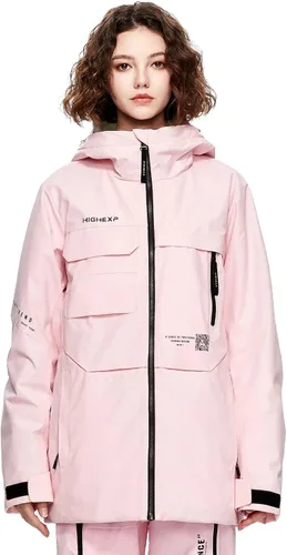 Miniatura 8 de Chaqueta de Esquí Abrigo de Snowboard Nieve Invierno Impermeable Aislada Resistente al Viento Holgada Cálida con Capucha para Hombres Mujeres