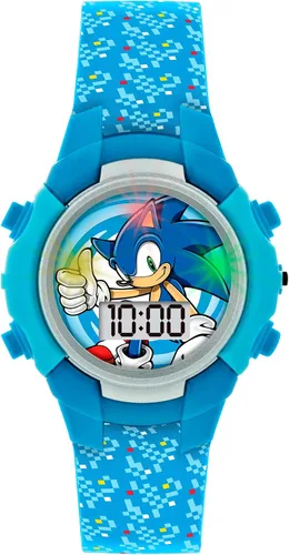 Miniatura 4 de Sonic Reloj de cuarzo digital para niño con correa de silicona SNC4036, Azul, Moderno