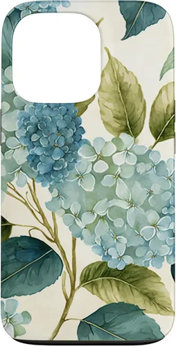 Miniatura 10 de Watercolor Shabby Chic Blue Hydrangeas Flower Case for iPhone 17