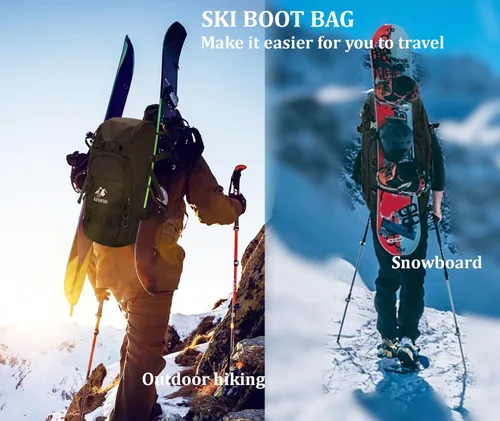 Miniatura 6 de KEOFID 50L Ski Boot Bag Backpack, Waterproof Ski Bag, Travel Backpack for Ski Helmet, Snowboard