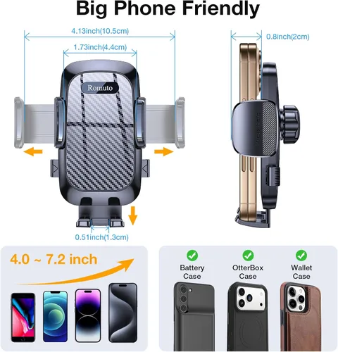 Miniatura 9 de Phone Holders for Your Car Phone Holder Mount【Super Suction】Cell Phone Mount for Car Accessories for Women Men Windshield/Vent/Dash Truck Stand