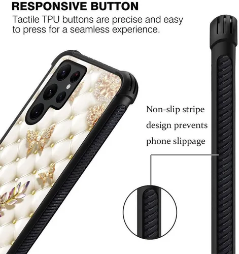 Miniatura 4 de ZHEGAILIAN Funda para Samsung Galaxy S23 Ultra, protección de grado militar, esquinas a prueba de golpes, funda antiarañazos para Samsung Galaxy S23