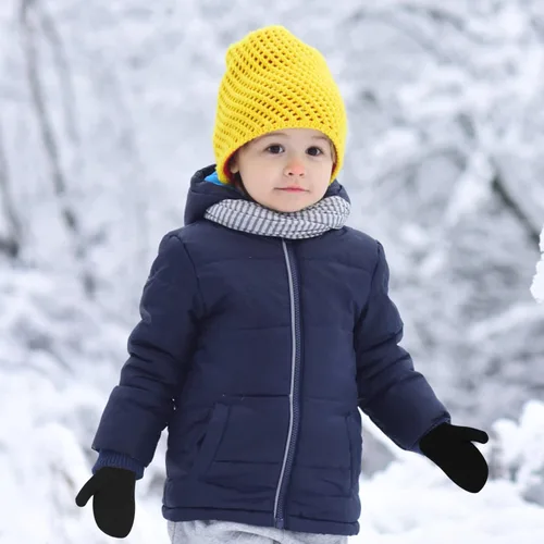 Miniatura 94 de ONESING 5 pares de guantes de invierno negros para bebés y niñas - Guantes cálidos para recién nacidos