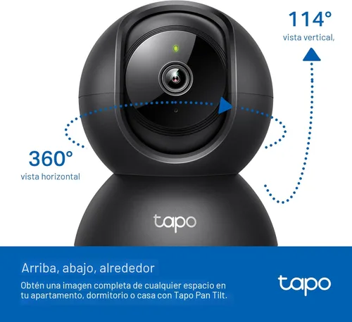 Miniatura 4 de Tapo de TP-Link - Cámara de seguridad Pan/Tilt para monitor de bebé, cámara para mascotas con detección de movimiento, 1080P, audio bidireccional