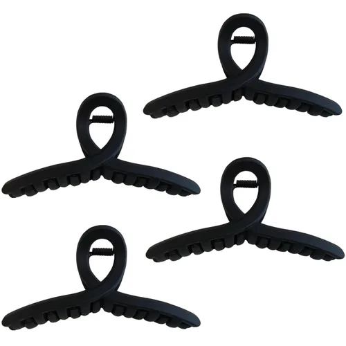 Miniatura 21 de Pinzas para el cabello de 4.3 pulgadas, grandes, antideslizantes, grandes mate, clip de mariposa para cabello fino y grueso, paquete de 4 4