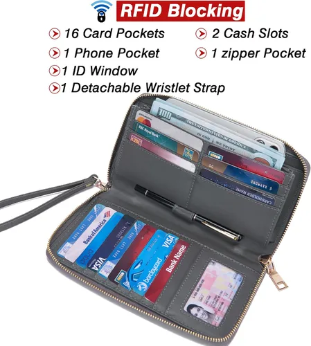 Miniatura 3 de YZAOLL Bolsos para mujer de cuero sintético, medianos y grandes, bolso de hombro, cartera, juego de bolso de mano y billetera