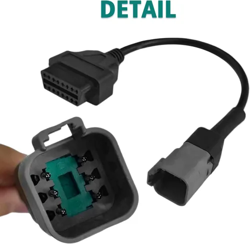 Miniatura 4 de Cable adaptador OBD2 de 6 pines para CAN AM para BRP Moto ATV UTV Bike Clut a OBD2 16 Pin OBDII Conector de diagnóstico de motocicleta, funciona