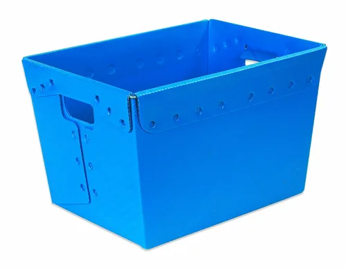 Miniatura 9 de Aviditi Contenedores de almacenamiento de plástico, 18 x 13 x 6 pulgadas, color azul para organizar hogares, almacenes y oficinas (paquete de 6)