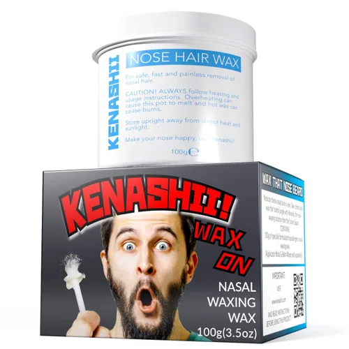 Miniatura 9 de KENASHII Kit de cera nasal 100 g de cera, 24 aplicadores Kit de depilación para hombres y mujeres Incluye toallitas bálsamo y protectores